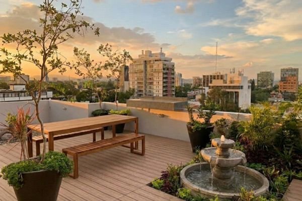 ventajas de tener un roof garden privado
